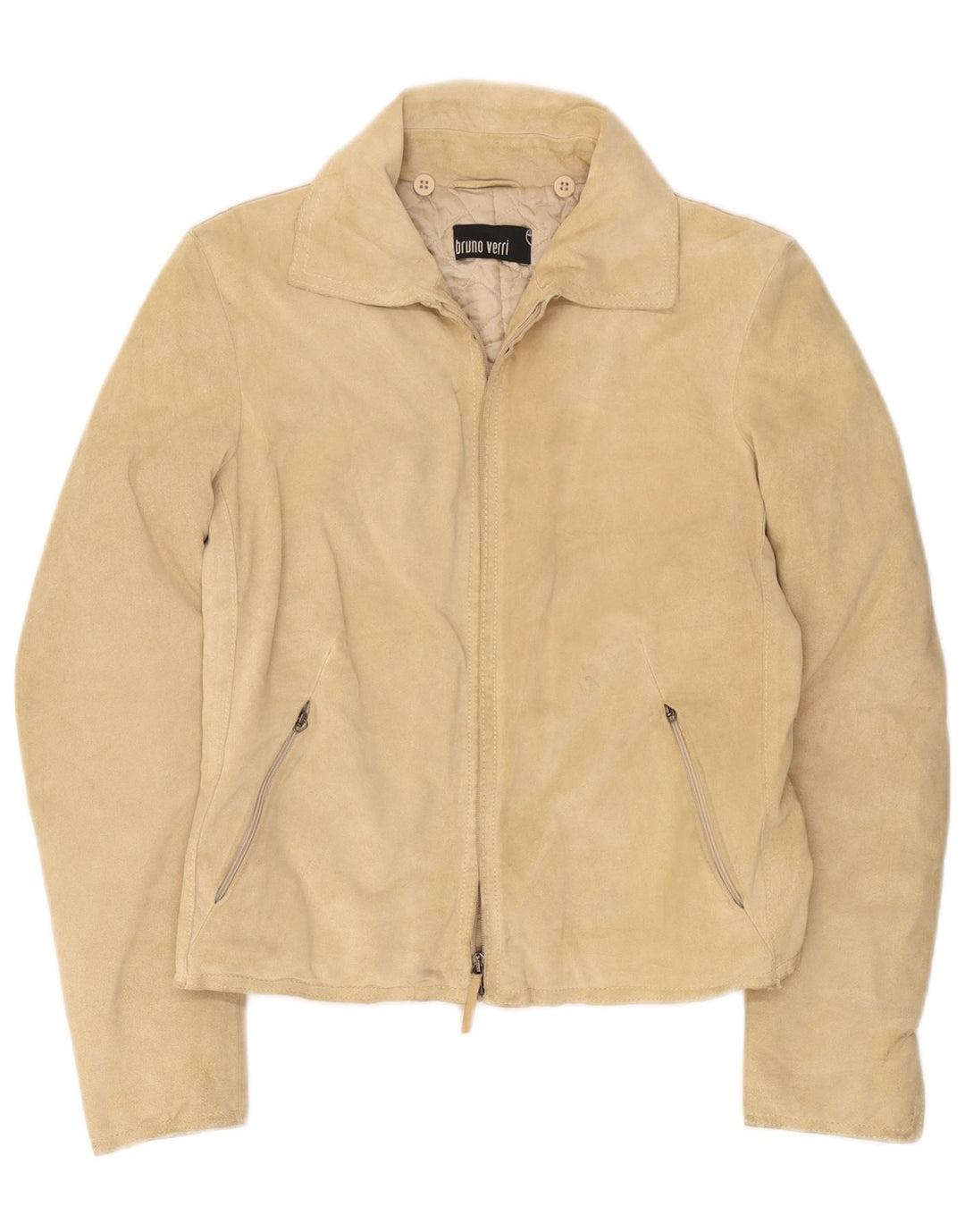 Giacca Donna Camoscio Bruno Verri IT 42 Pelle Beige Medio