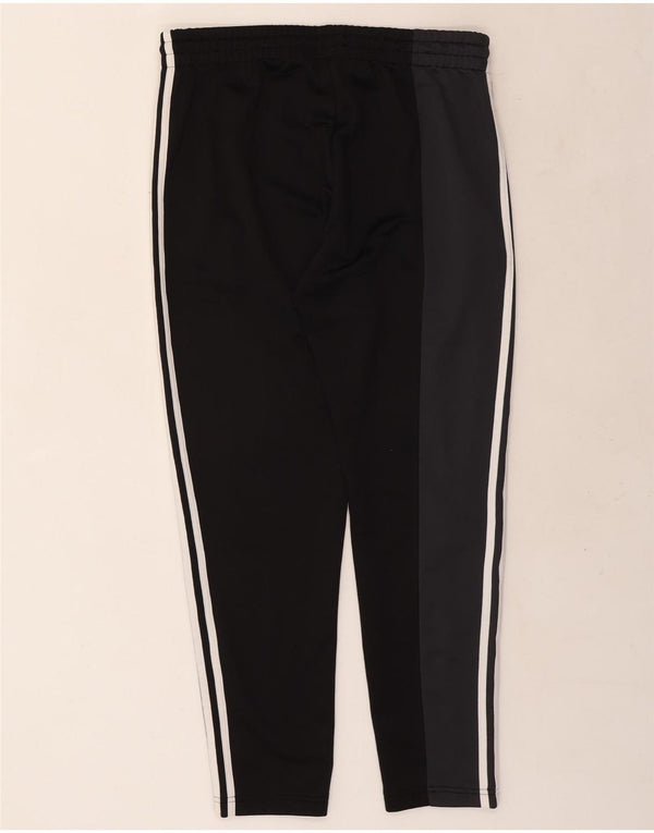 Pantaloni da tuta da donna Adidas UK 16/18 Large Nero Colourblock Poliestere