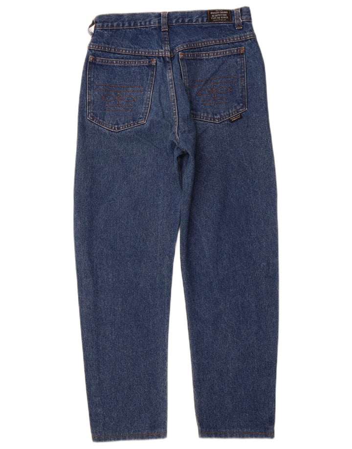 Jeans dritti da uomo BENETTON W28 L27 in cotone blu