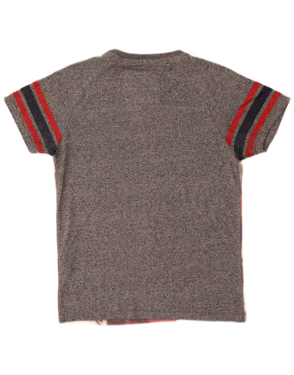 T-shirt grafica da uomo Superdry Top in cotone grigio medio
