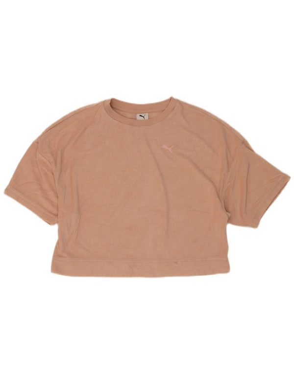T-shirt corta da donna Puma UK 14 rosa medio