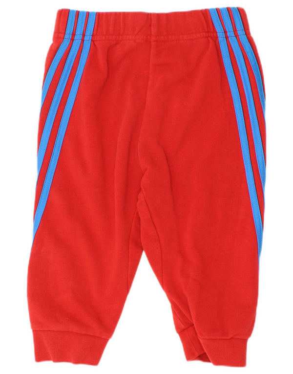Pantaloni della tuta da ragazzo Adidas Joggers 2-3 anni in cotone rosso