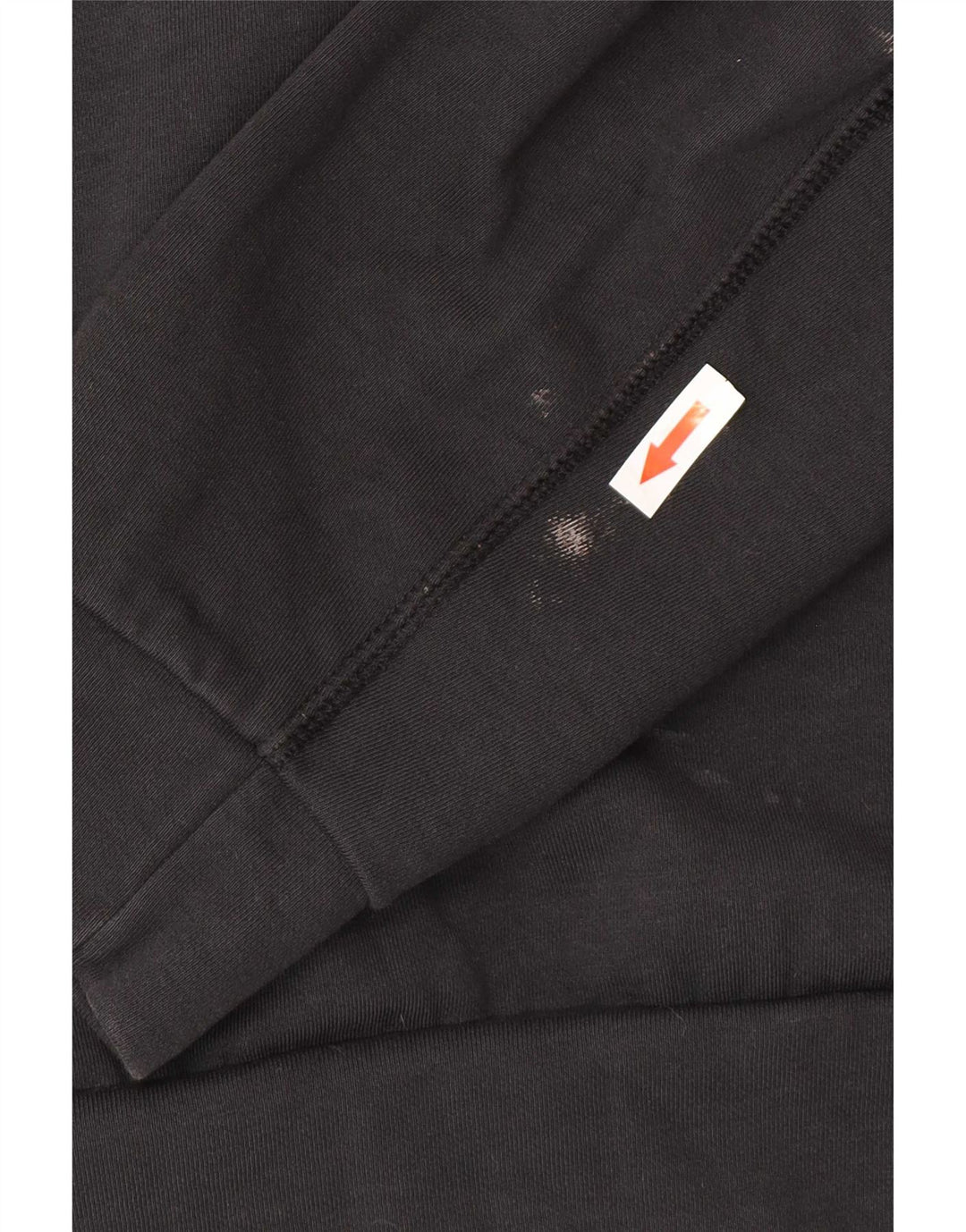 Felpa Nike da uomo con zip e collo, in cotone nero medio