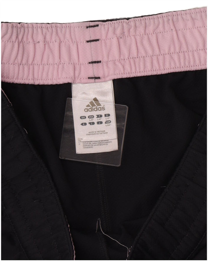 Pantaloncini sportivi da donna Adidas UK 16 Large blu navy in poliestere