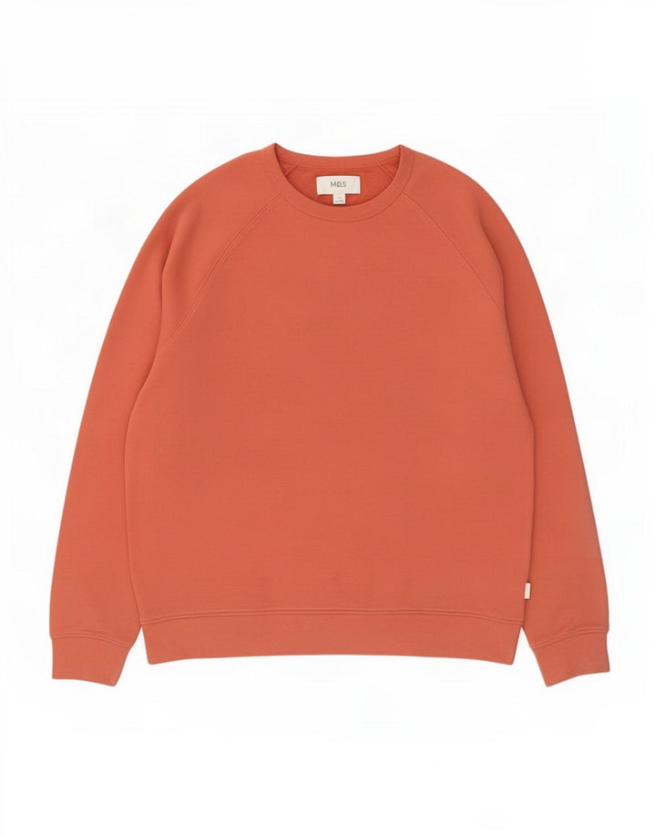 Marks & Spencer Felpa da uomo Maglione grande in cotone rosa