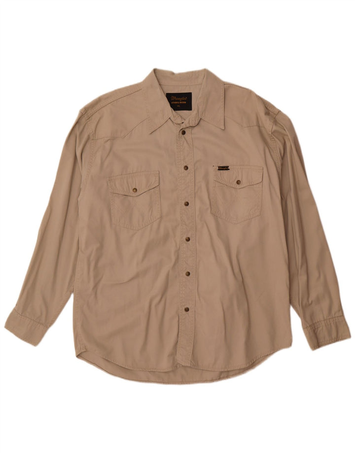 Camicia da uomo Wrangler 2XL cotone beige