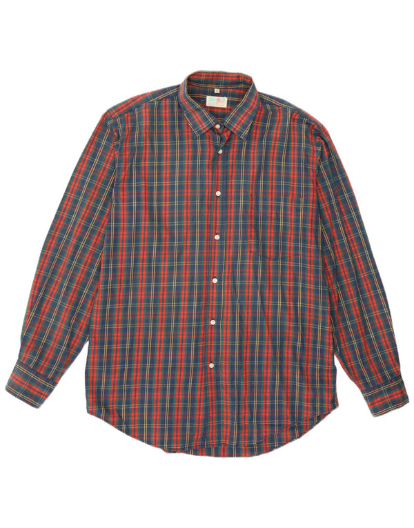 Camicia da uomo Balloon Taglia 17 43 XL Cotone scozzese multicolore
