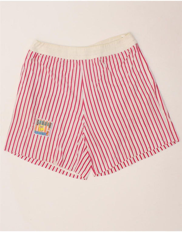 Costume da bagno uomo VINTAGE grande a righe rosa