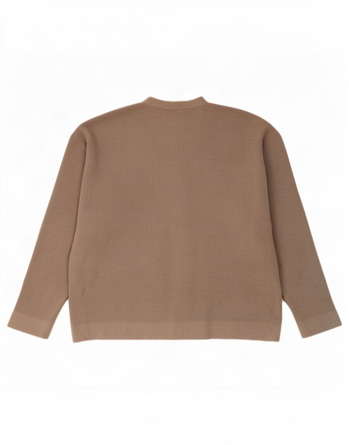 Maglione cardigan da uomo Zara grande poliestere grigio