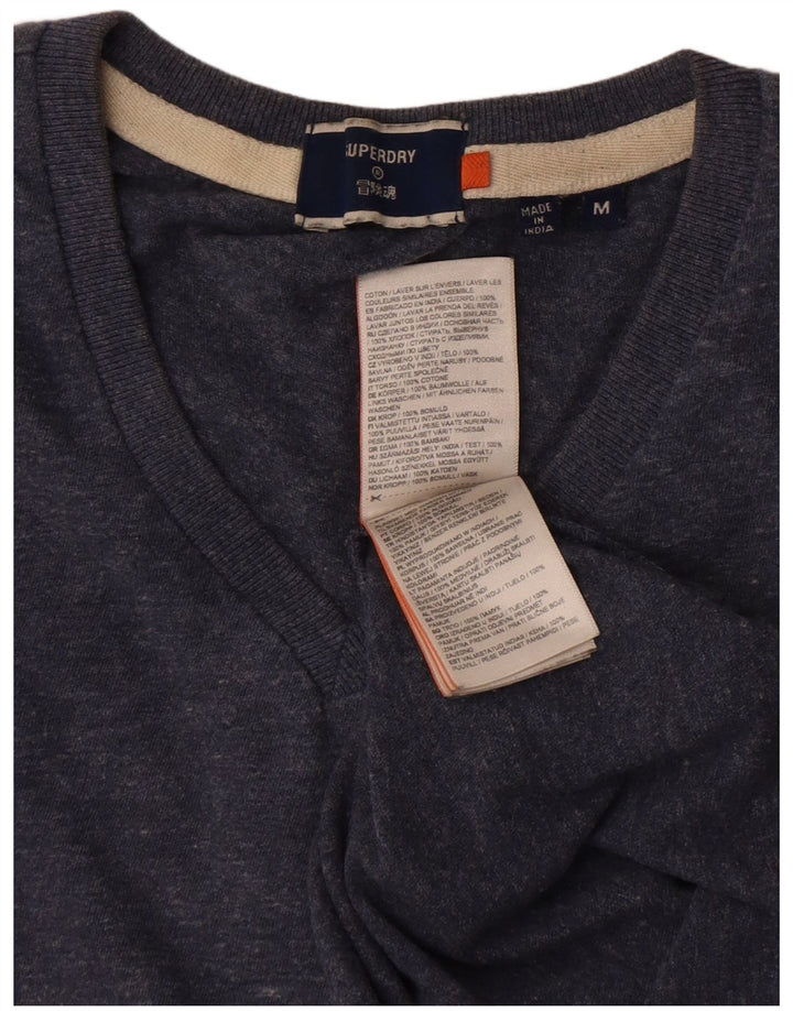 T-shirt da uomo Superdry Top in cotone blu navy medio