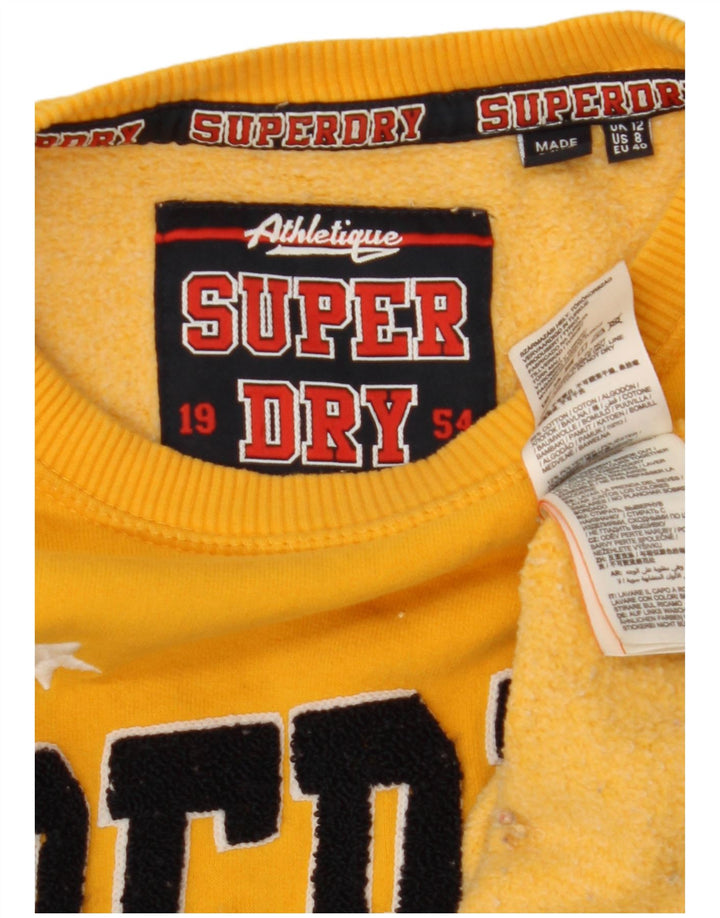 Felpa con grafica oversize da donna SUPERDRY UK 12 Giallo medio