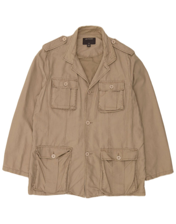 Giacca militare da uomo Jan Paulsen EU 54 2XL Lino beige