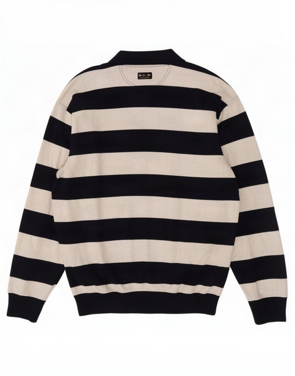 Paul & Shark Maglione da uomo con zip e collo da yachting XL a righe blu navy
