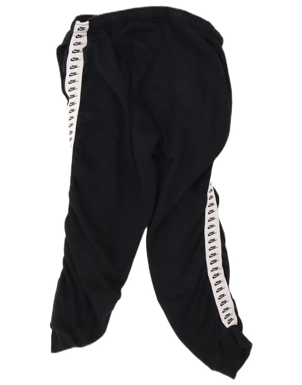 Pantaloni da tuta con grafica Nike da uomo, pantaloni da jogging, grandi, in cotone color block nero