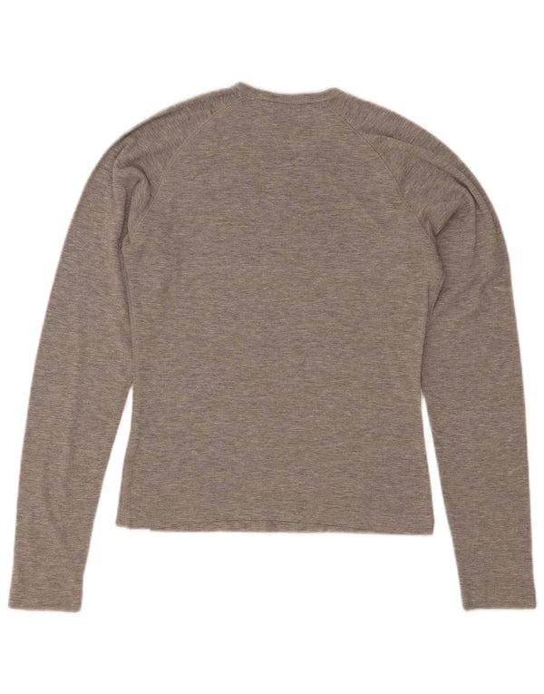 Maglia a maniche lunghe Champion Heritage Classics da donna UK 12 Grigio medio chiazzato