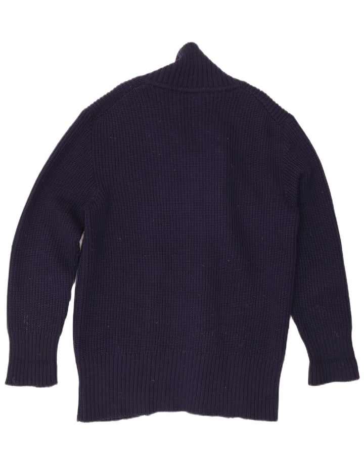Maglione cardigan da uomo Tino Cosma grande blu navy