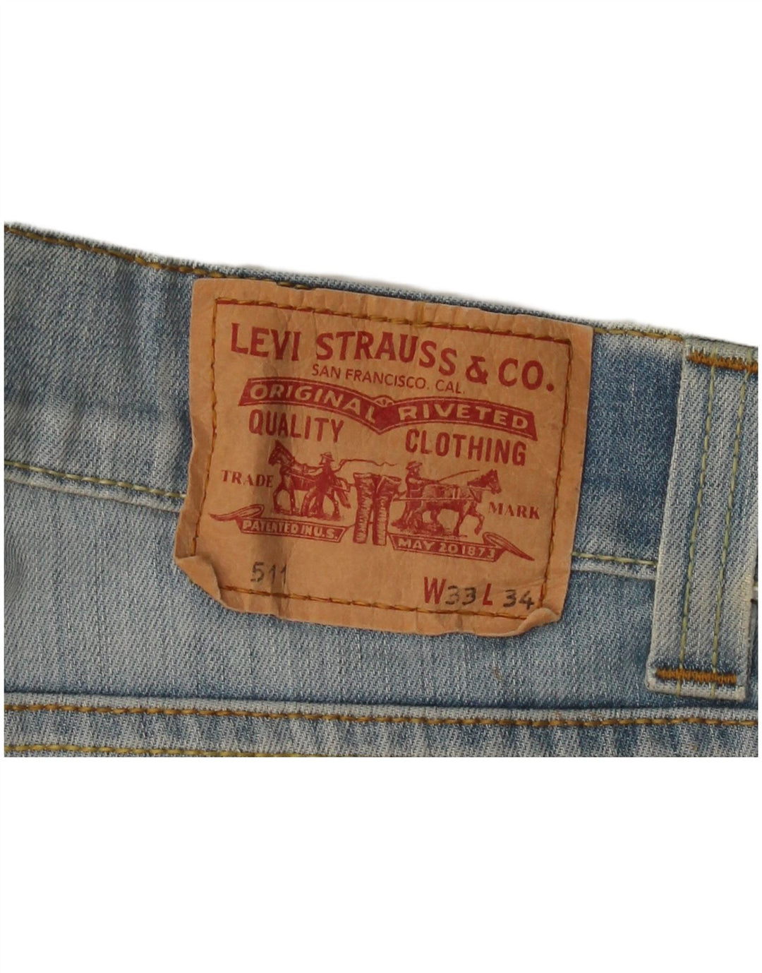 LEVI'S Jeans da uomo 511 slim W33 L32 cotone blu