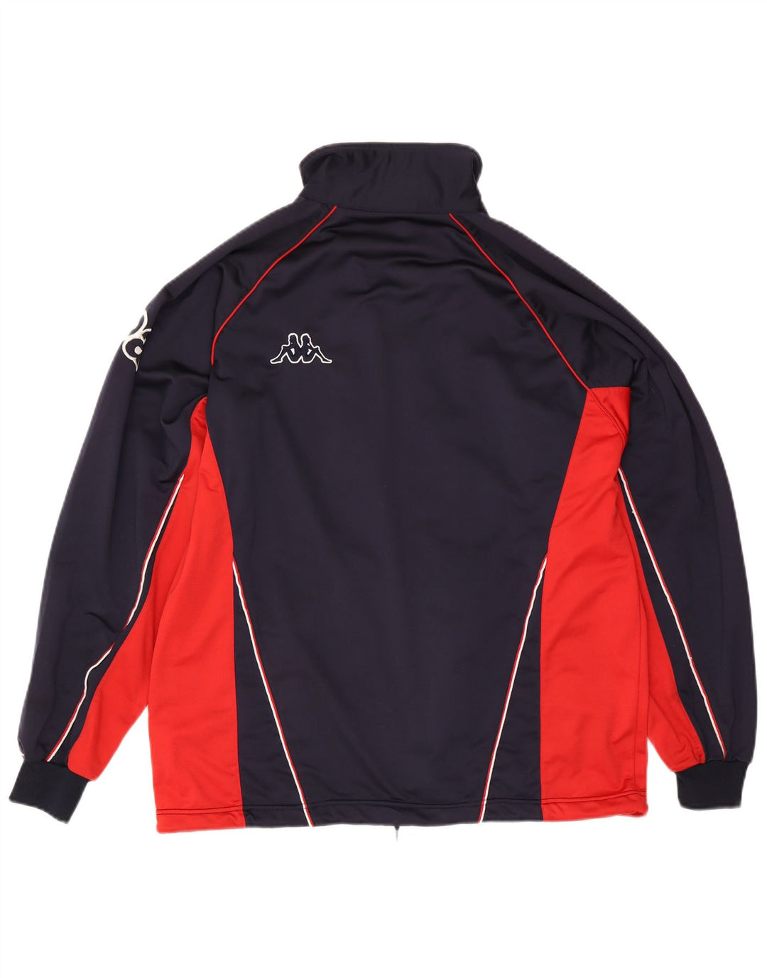 Giacca da ginnastica grafica da uomo Kappa grande color block blu navy