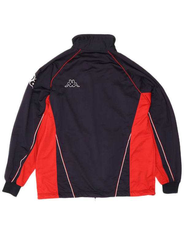 Giacca da ginnastica grafica da uomo Kappa grande color block blu navy