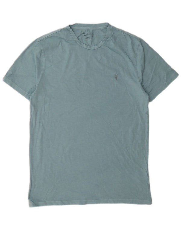 T-shirt da uomo con vestibilità regolare All Saints, in cotone blu medio