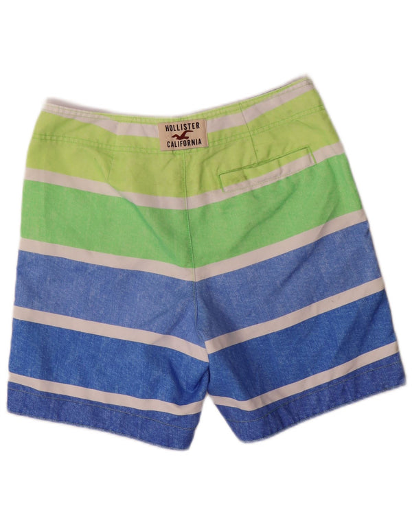 Hollister Mens Swimming Shorts Small  Multicoloured Striped