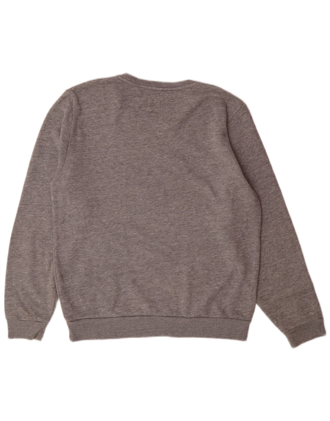 JACK WILLS Felpa da uomo Maglione Cotone chiazzato grigio medio