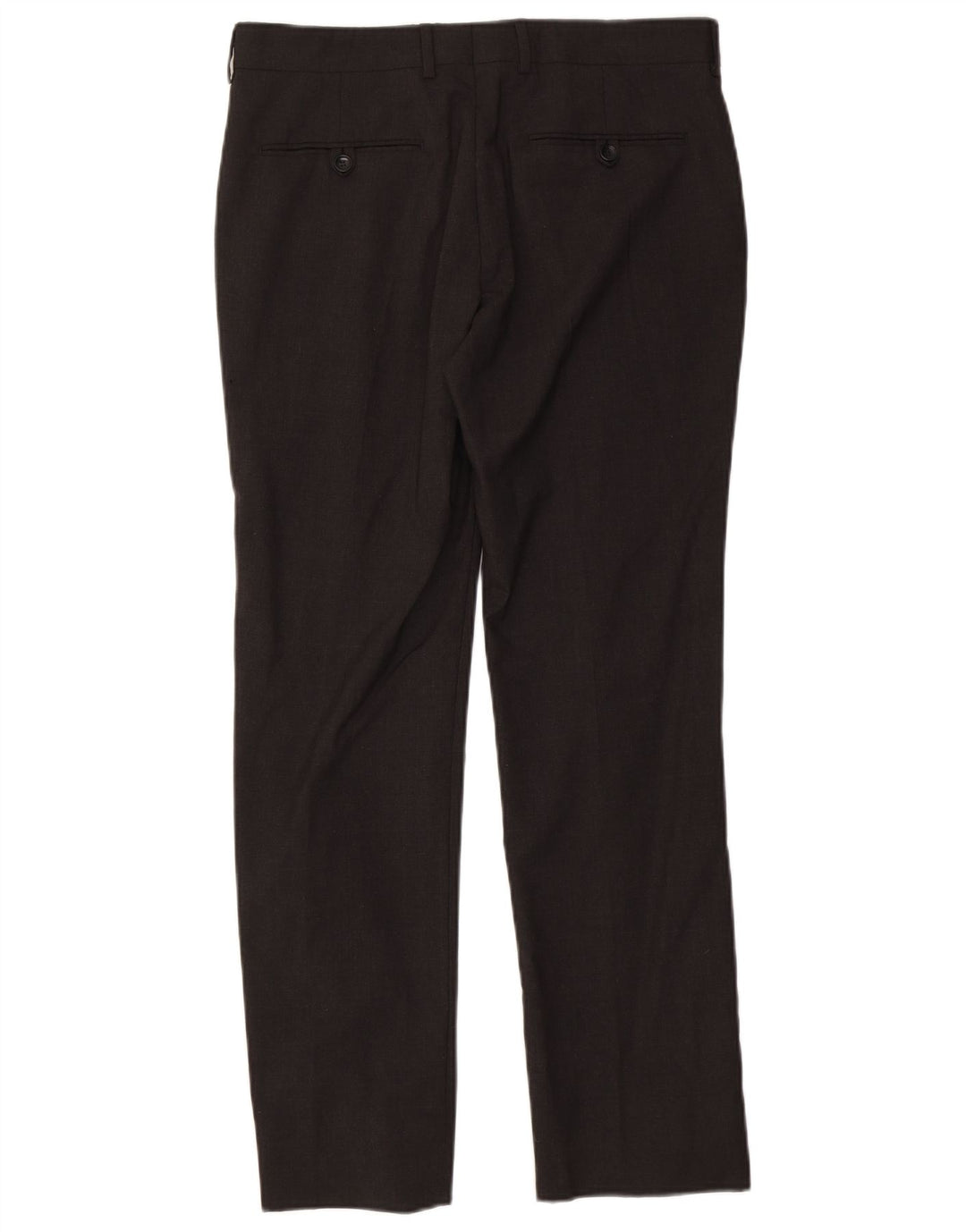 Pantaloni da abito dritti da uomo Zara EU 40 medio W31 L30 poliestere grigio