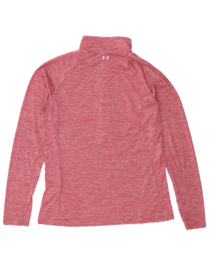 Under Armour - Maglietta da donna con grafica pullover, taglia UK 14, grande, rosa screziato