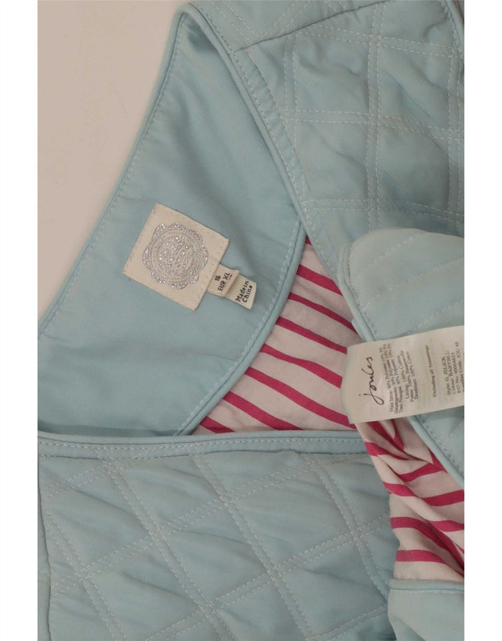 Joules Giacca trapuntata da donna UK 16 Large Blu Cotone