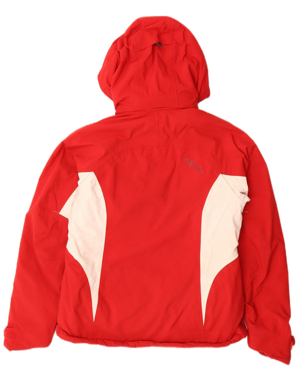 Giacca a vento con cappuccio da donna Helly Hansen UK 10 Small Red Colourblock