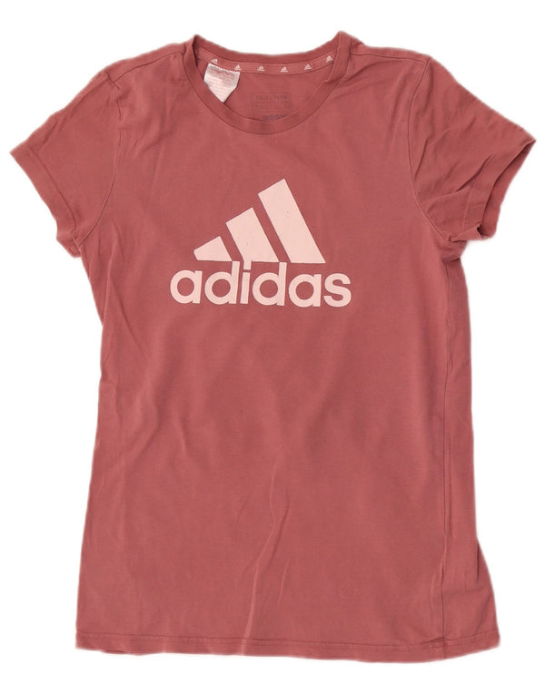 Maglietta grafica Adidas per bambina 14-15 anni in cotone rosa