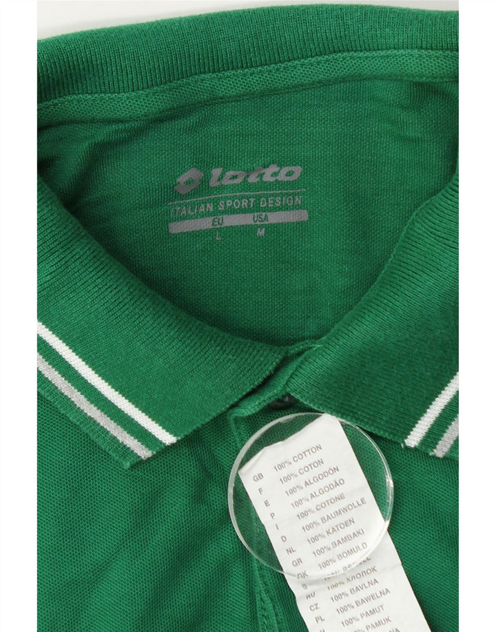 Polo Uomo Lotto Large Verde Cotone