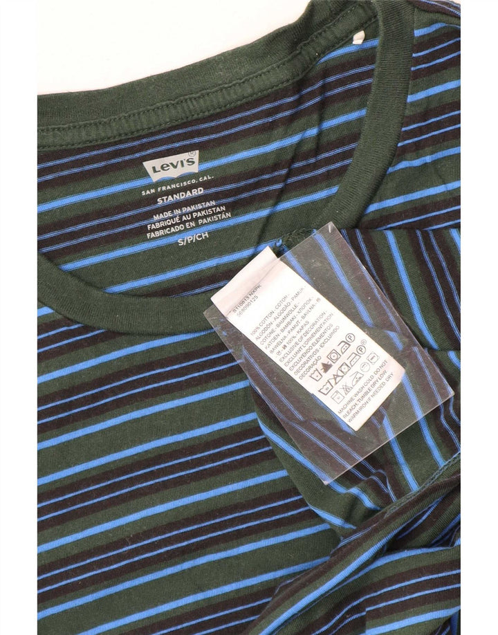 T-shirt standard da uomo Levi's Top piccola in cotone a righe blu navy