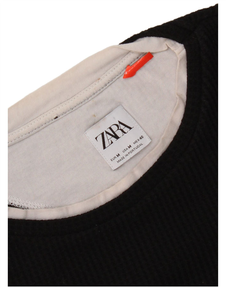 Felpa Zara Da Uomo Maglione Media Nera