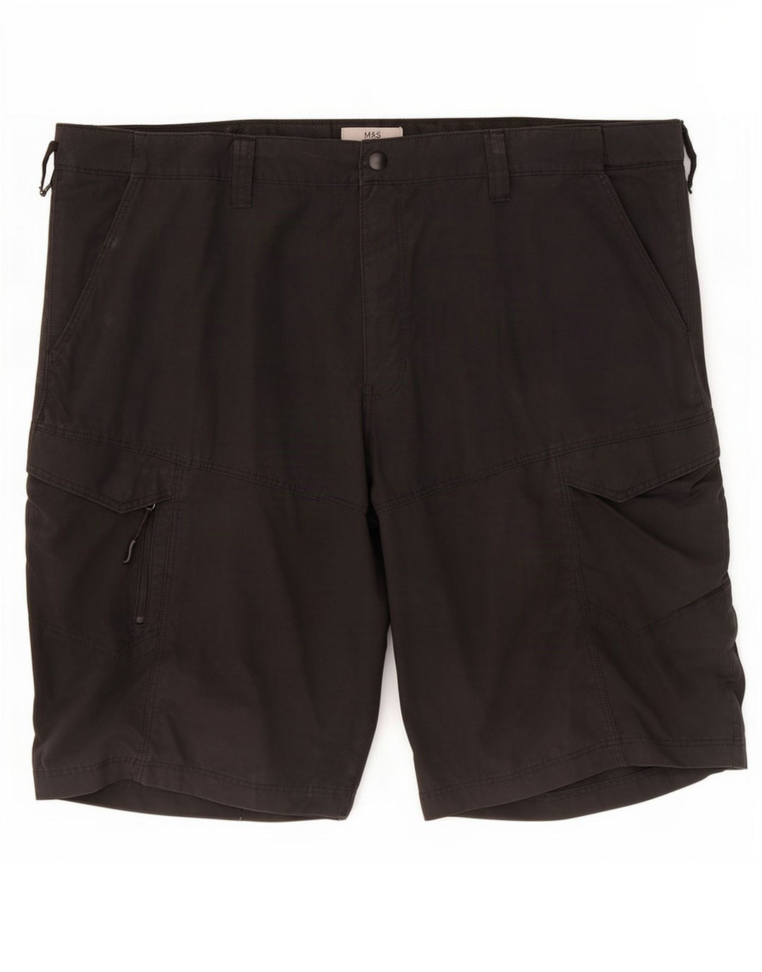 Pantaloncini cargo da uomo Marks & Spencer W42 2XL cotone nero
