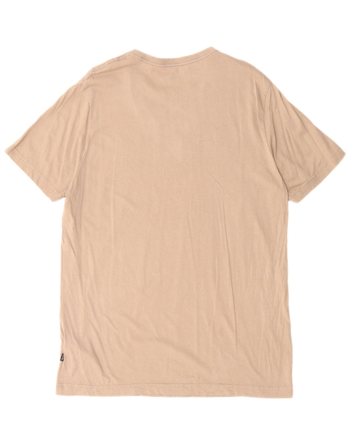 Puma T-shirt grafica da uomo grande in cotone beige