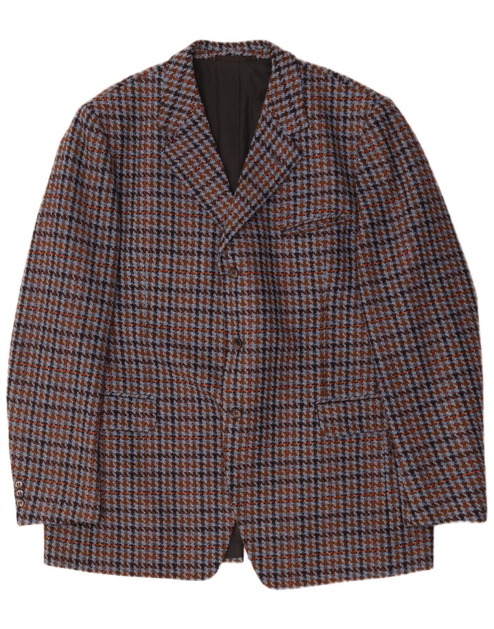 Giacca blazer da uomo a 3 bottoni Breilling UK 40 grande pied de poule multicolore