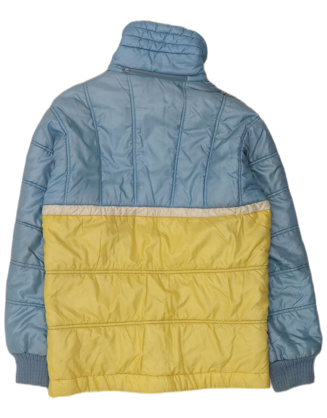 Giacca imbottita con cappuccio da uomo Ellesse UK 38 Nylon color block blu medio