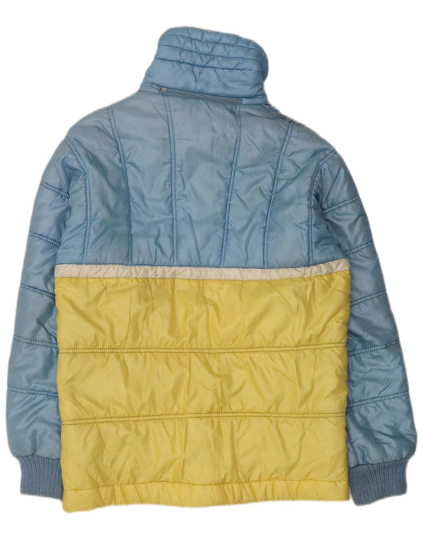 Giacca imbottita con cappuccio da uomo Ellesse UK 38 Nylon color block blu medio