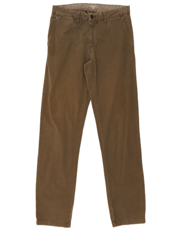Pantaloni chino slim da uomo Carhartt W28 L32 cotone kaki