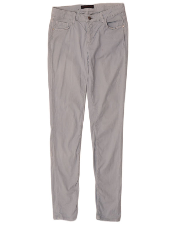 Pantaloni Skinny Casual Donna Trussardi W26 L30 Blu Cotone