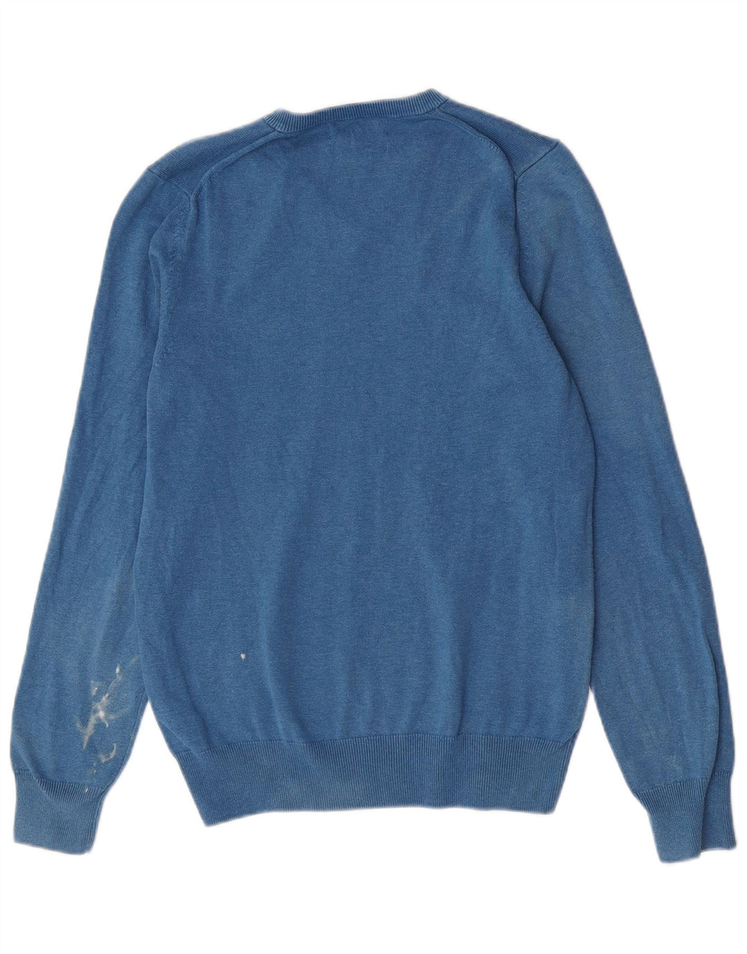 MARKS & SPENCER Maglione da uomo con scollo a V piccolo cotone blu