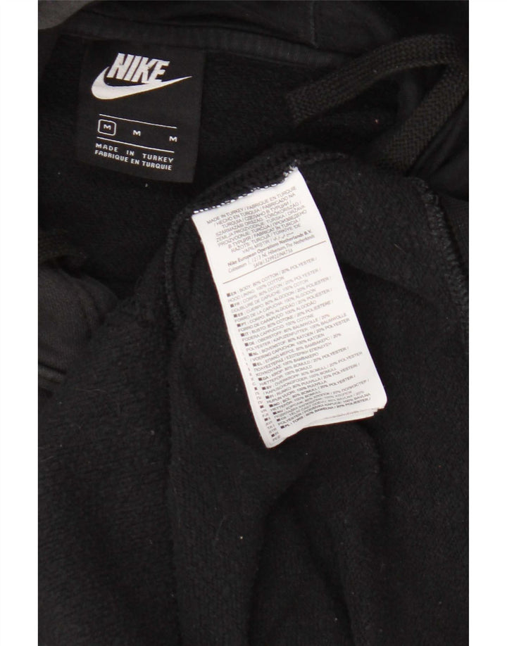 Felpa con cappuccio grafica Nike da uomo in cotone nero medio