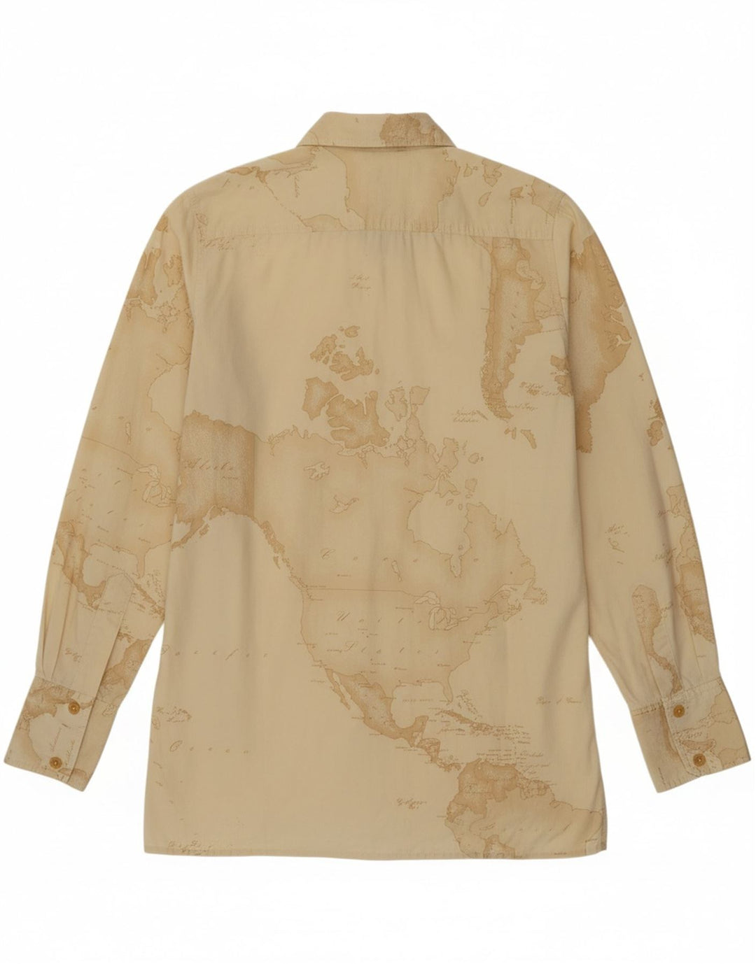 ALVIERO MARTINI Camicia grafica da donna IT 42 Cotone beige medio