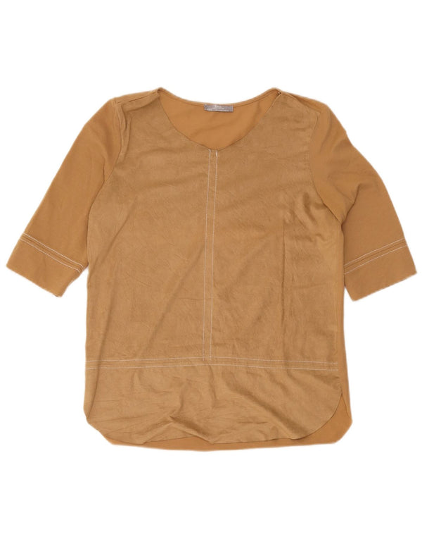 Camicetta Zara Da Donna Top UK 10 Piccola Marrone