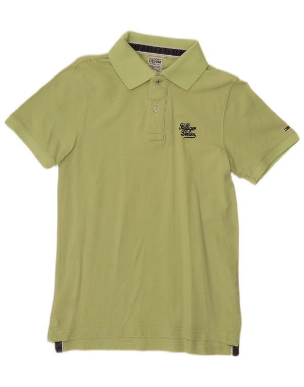 TOMMY HILFIGER Polo da uomo piccola in cotone verde