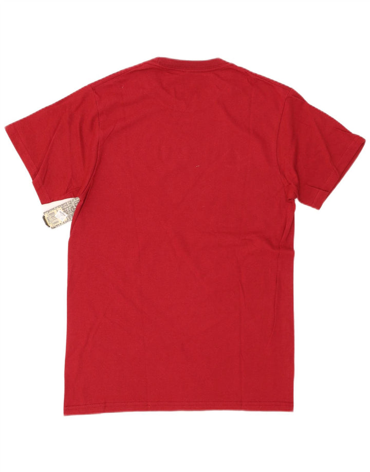 HARD ROCK CAFE T-shirt grafica da uomo piccola in cotone rosso