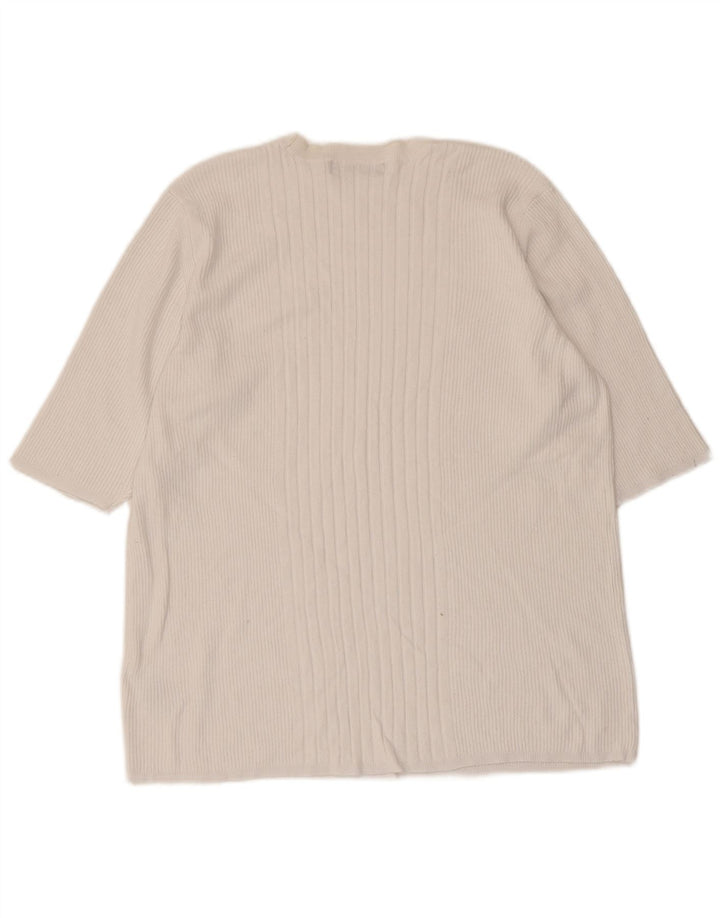 Top camicetta da donna Marks & Spencer UK 18 XL viscosa bianca