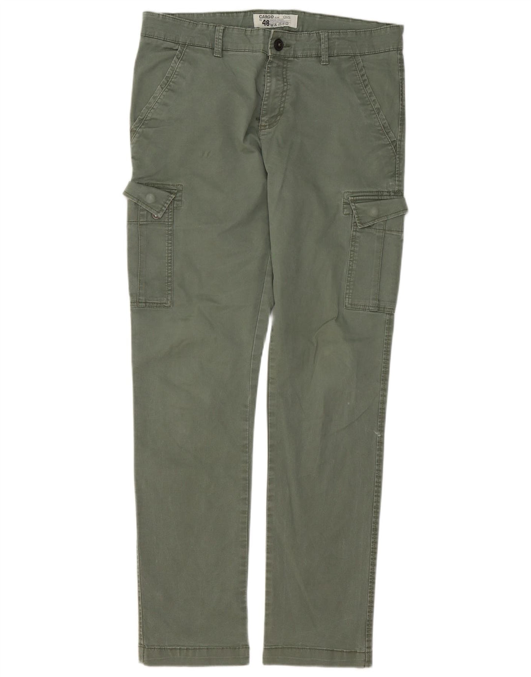 Pantaloni cargo slim da uomo OVS IT 48 Medium W34 L33 Cotone verde