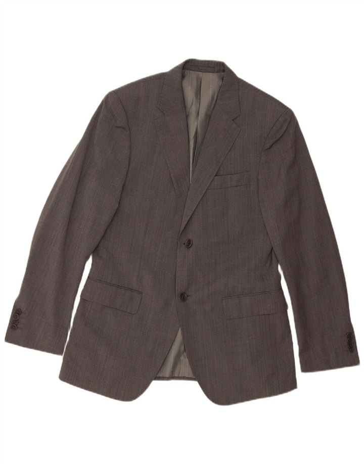 Giacca blazer a 2 bottoni da uomo Calvin Klein IT 48 lana grigio medio